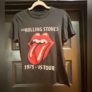 The Rolling Stones Black and Red Short Sleeve Tee